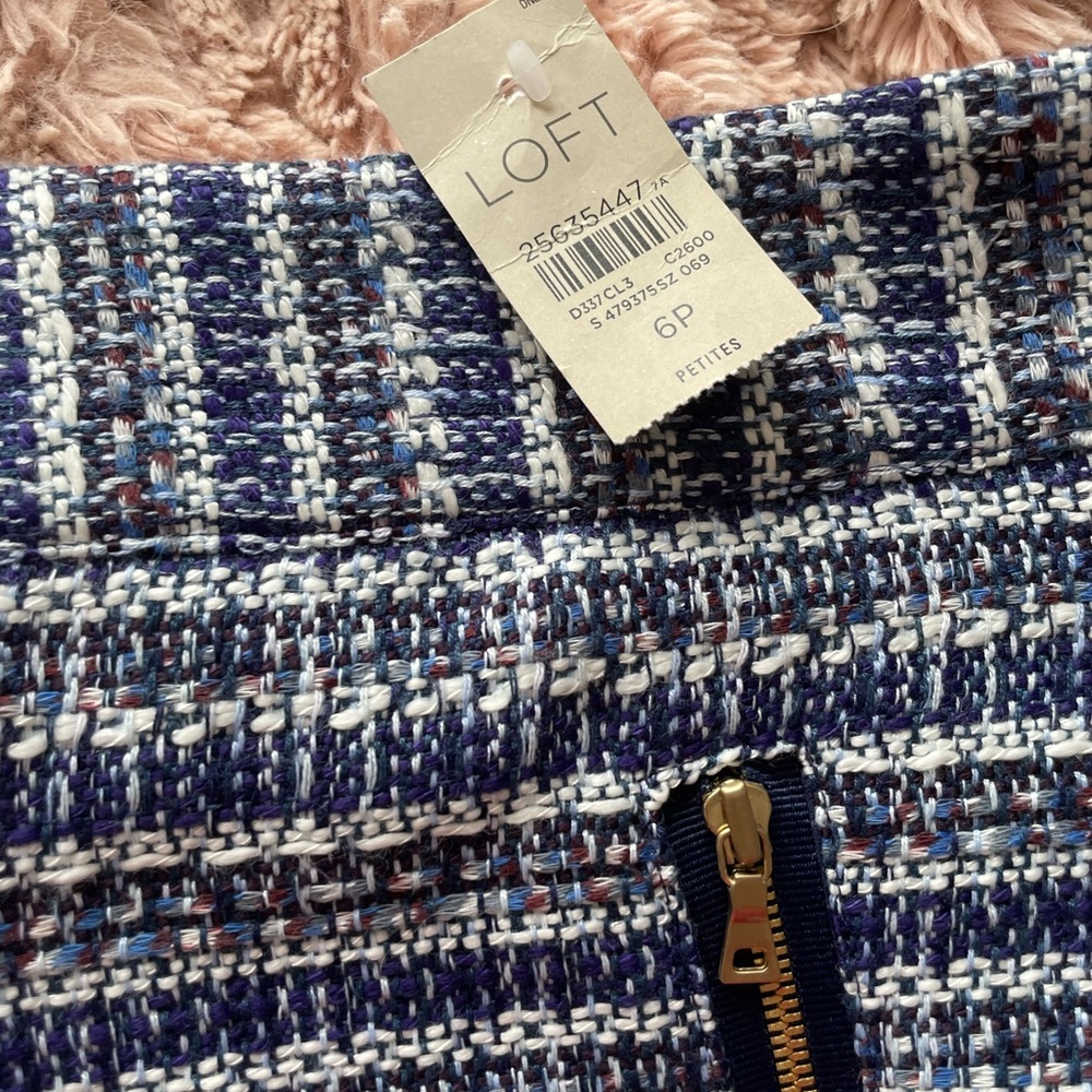 Loft Tweed Skirt 6P BNWT